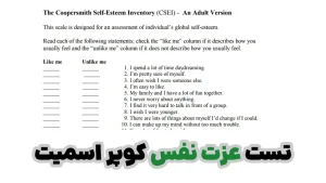 تست عزت نفس کوپر اسمیت