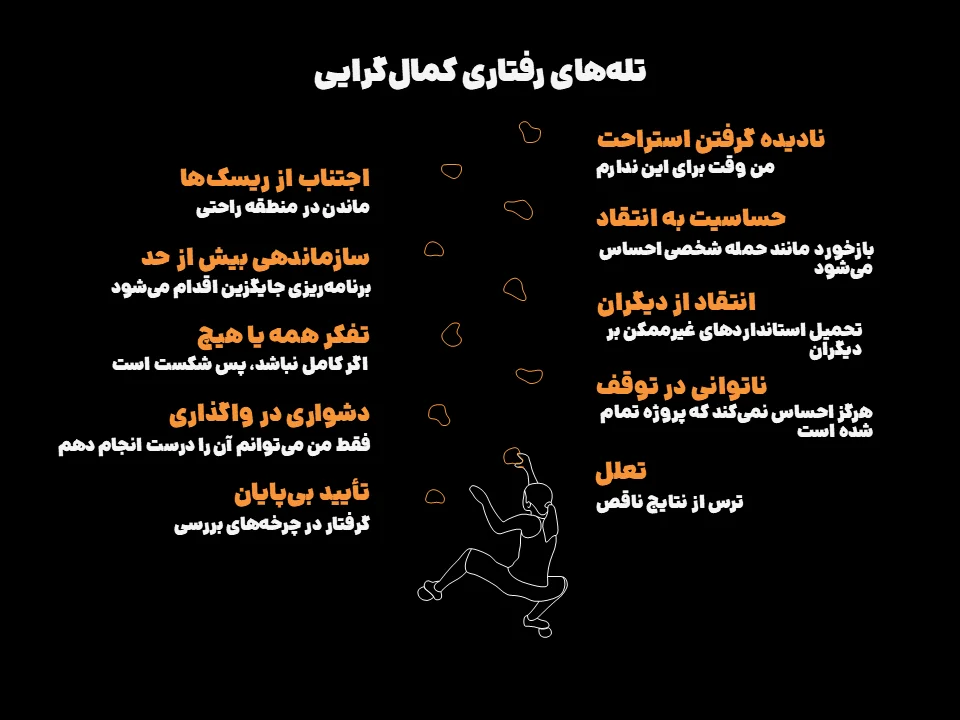 نشانه های کمال گرایی