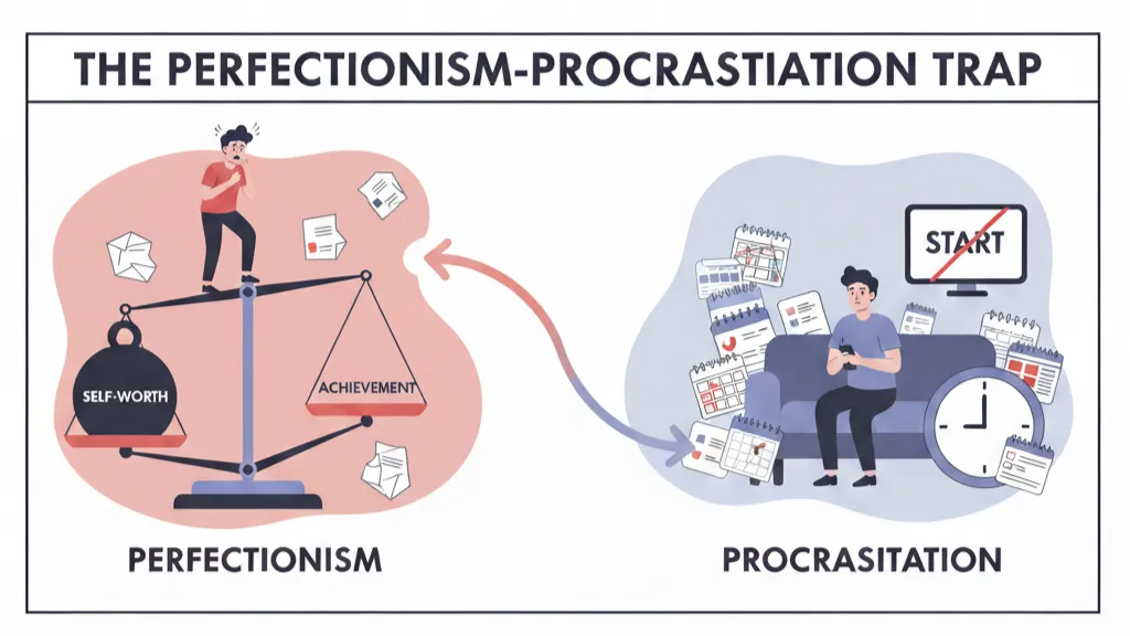 تفاوت کمال گرایی و اهمال کاری